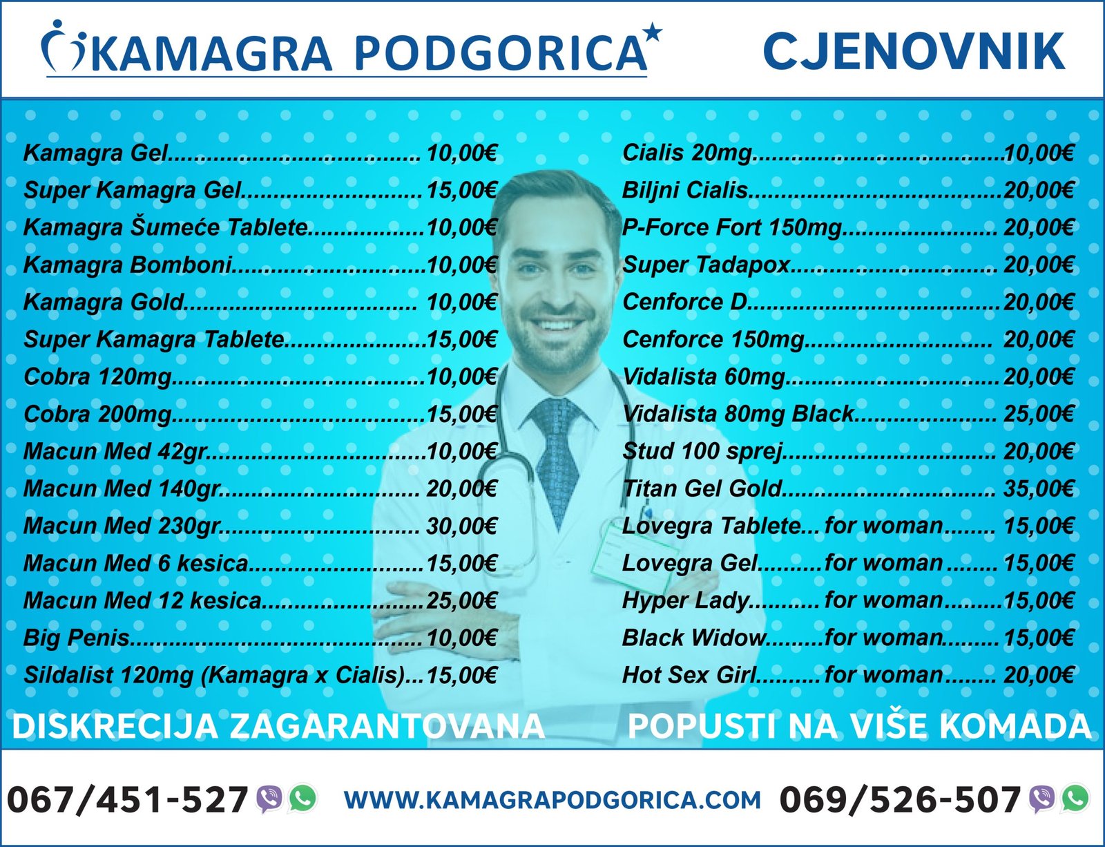 Cjenovnik Kamagra Podgorica